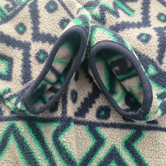 Patagonia Synchilla Snap-T Fleece Montana Siete Green Geometric Print Mens XS